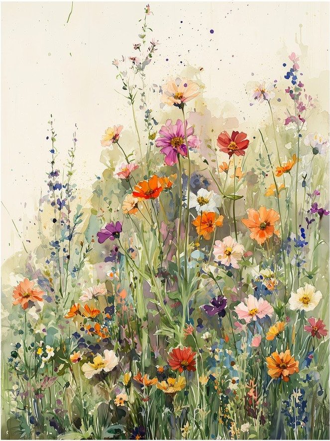 Obraz 60x80 cm Wildflowers – Styler