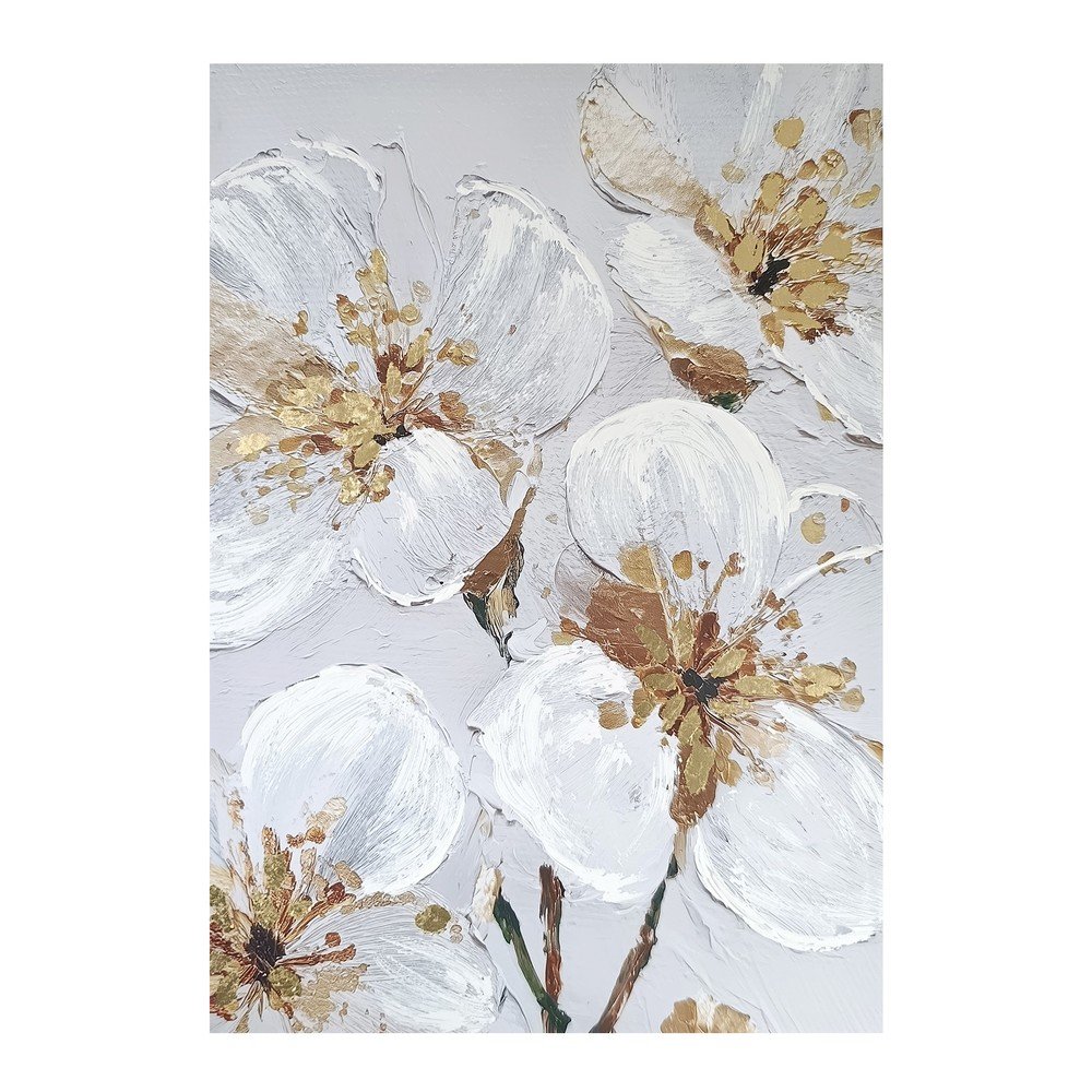 Obraz s ručně malovanými prvky 70x100 cm Petal Glow – Styler