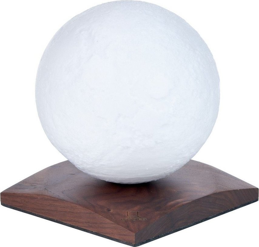 Tmavě hnědá světelná dekorace na USB ø 12 cm Smart LunaSpin – Gingko