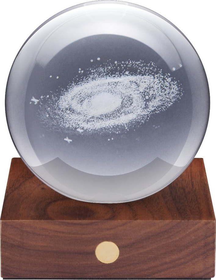 Tmavě hnědá světelná dekorace na USB Amber – Gingko