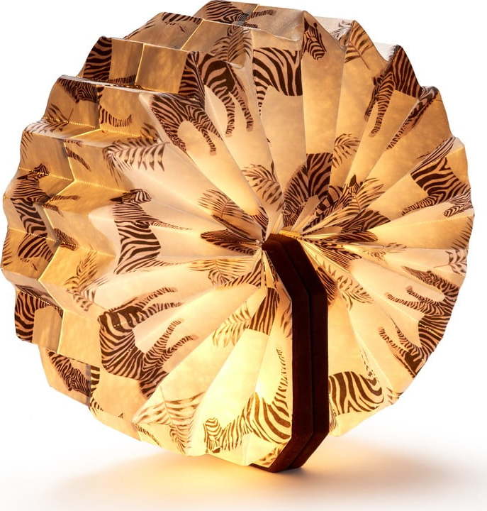 Tmavě hnědá světelná dekorace na USB Velvet Accordion – Gingko