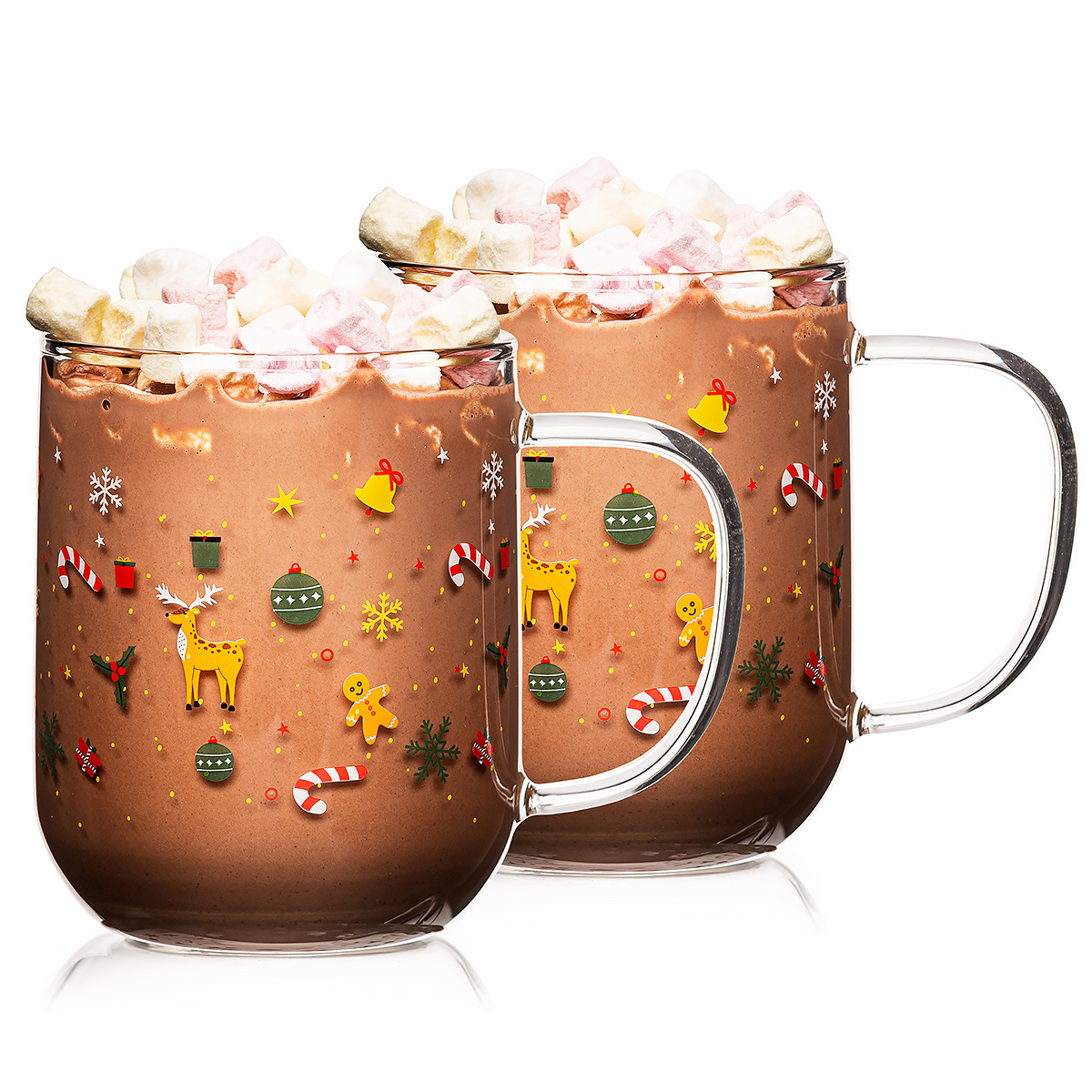 4Home Skleněný hrnek Hot&Cool Christmas time 350 ml