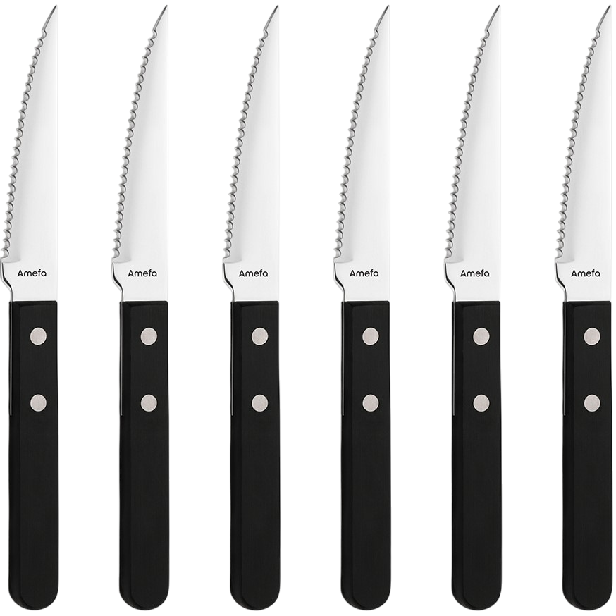Amefa 6dílná sada steakových nožů Pizza Amefa