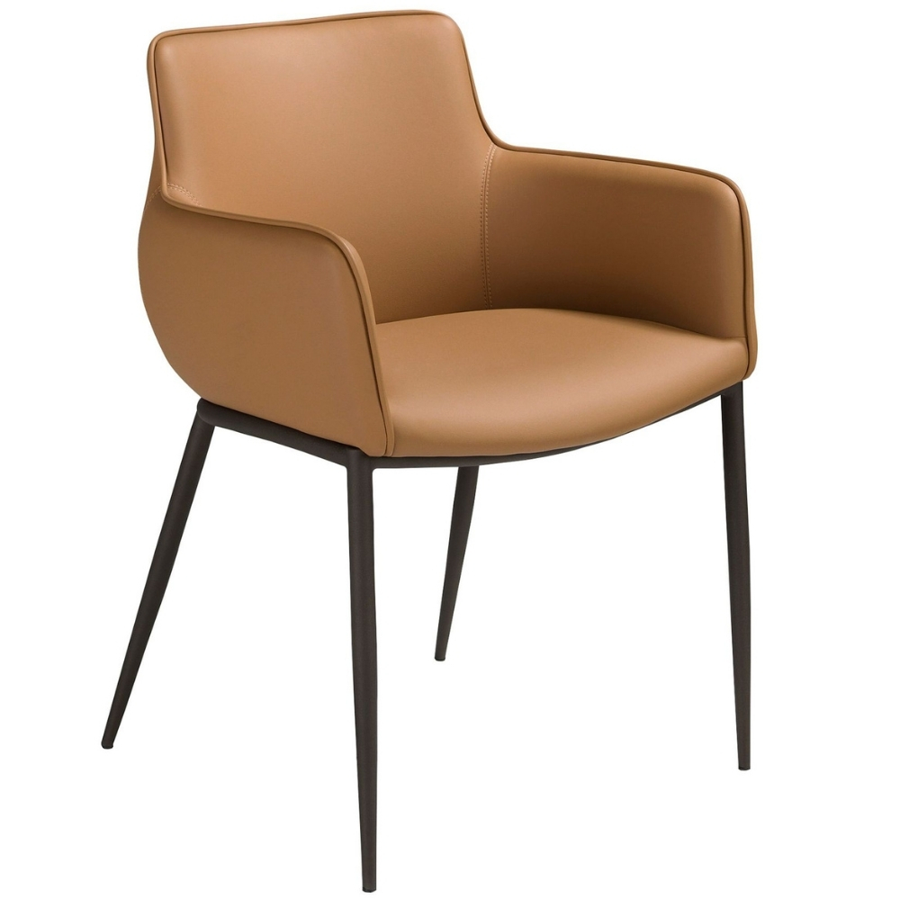 Angel Cerdá Hnědá koženková jídelní židle No. 4177