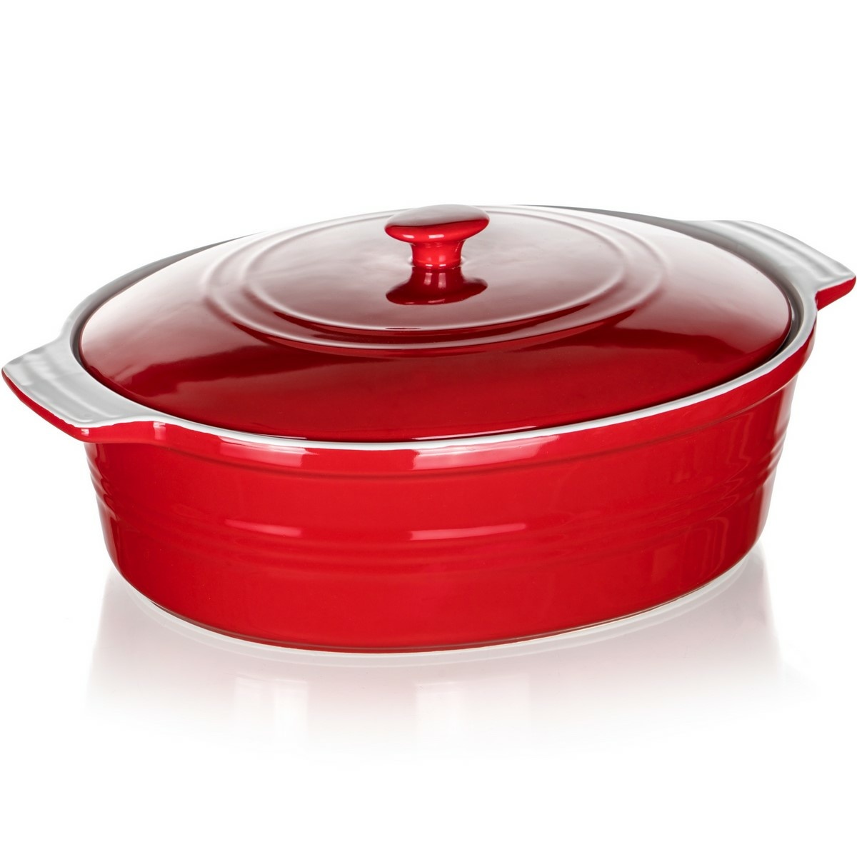 Banquet Forma zapékací oválná s poklicí Culinaria Red 3