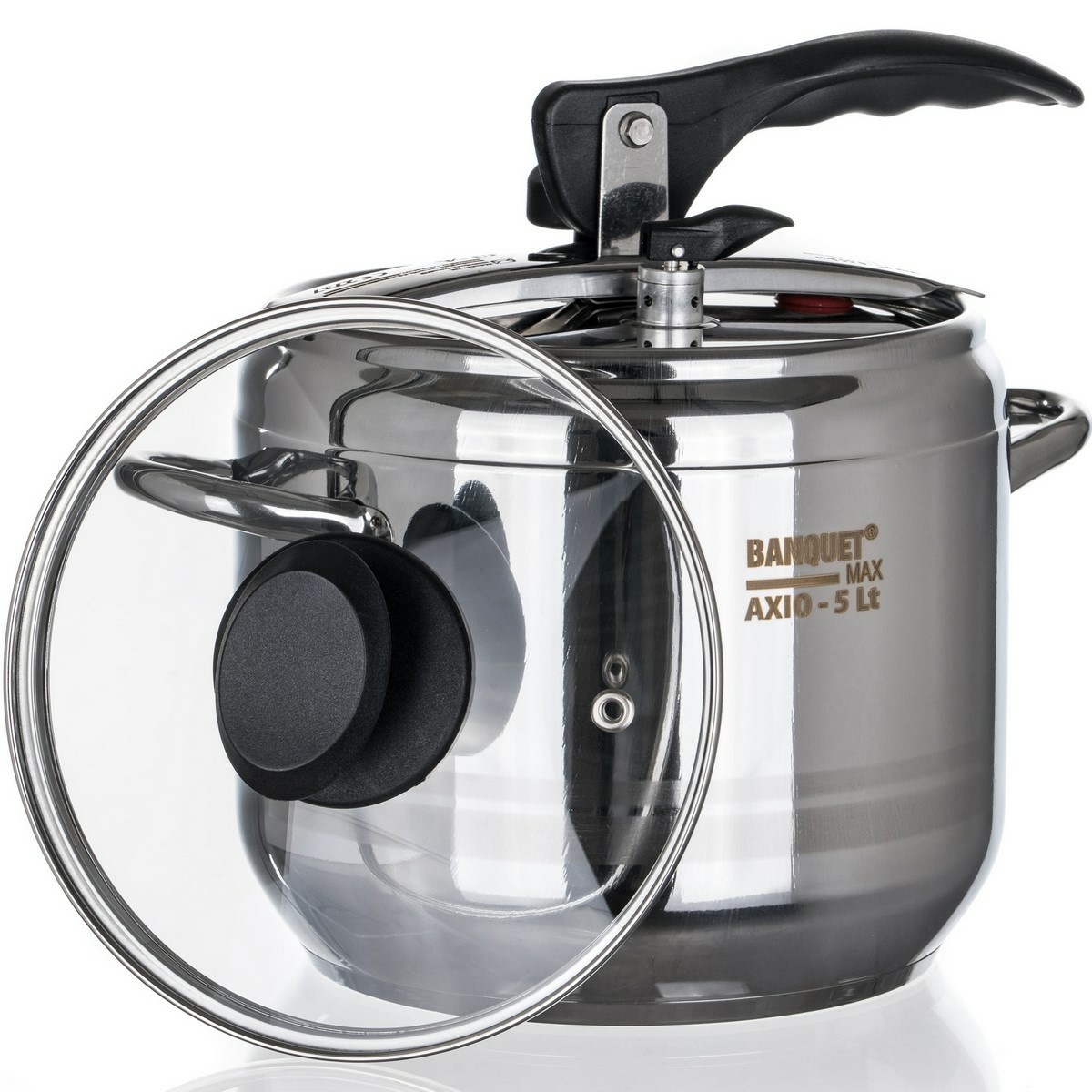 Banquet Tlakový hrnec AXIO se skleněnou poklicí 5 l Banquet