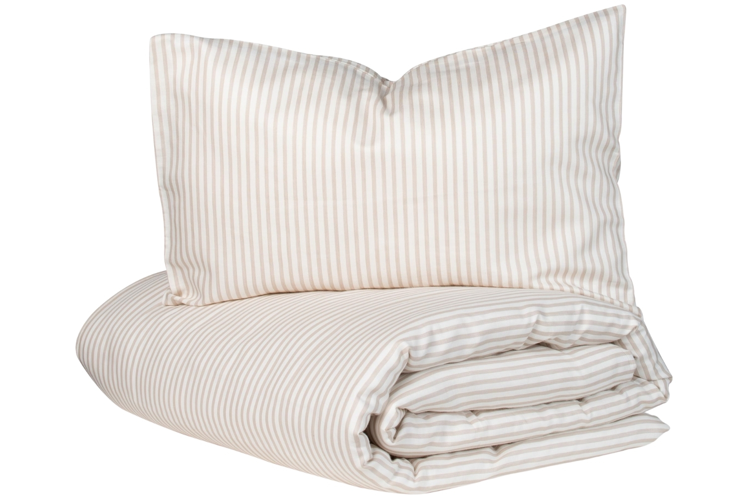 Bílo-béžová mušelínová sada povlečení Quax Natural 120 x 190 cm