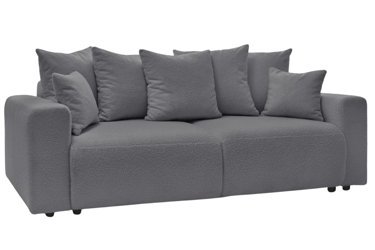 Bobochic Paris Tmavě šedá bouclé rozkládací pohovka Envy 245 cm