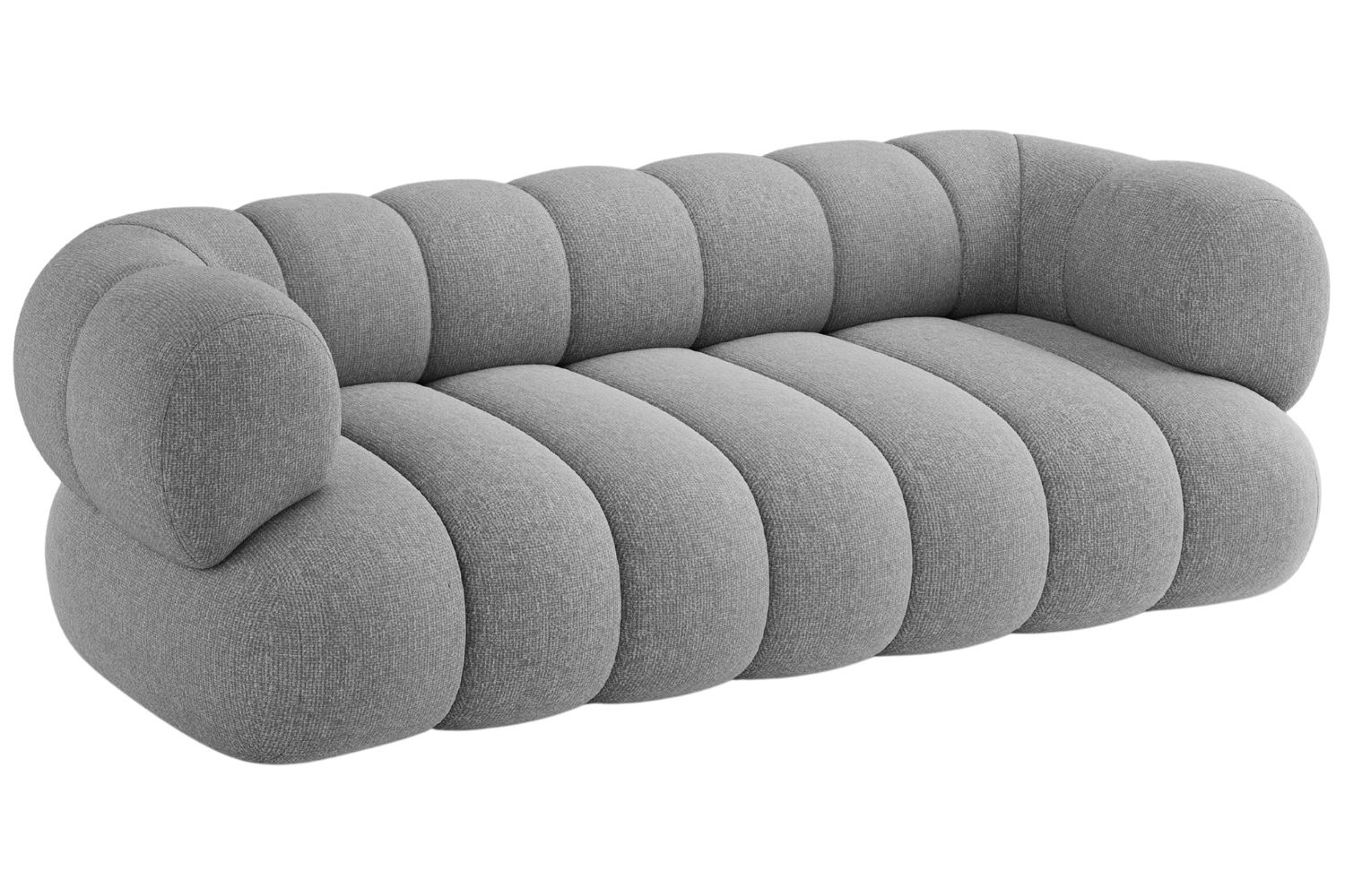 Cosmopolitan Design Šedá trojmístná pohovka Koge 210 cm