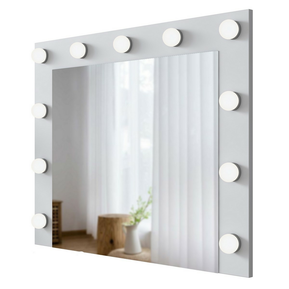 Dekorativní zrcadlo Ella White Hanah Home