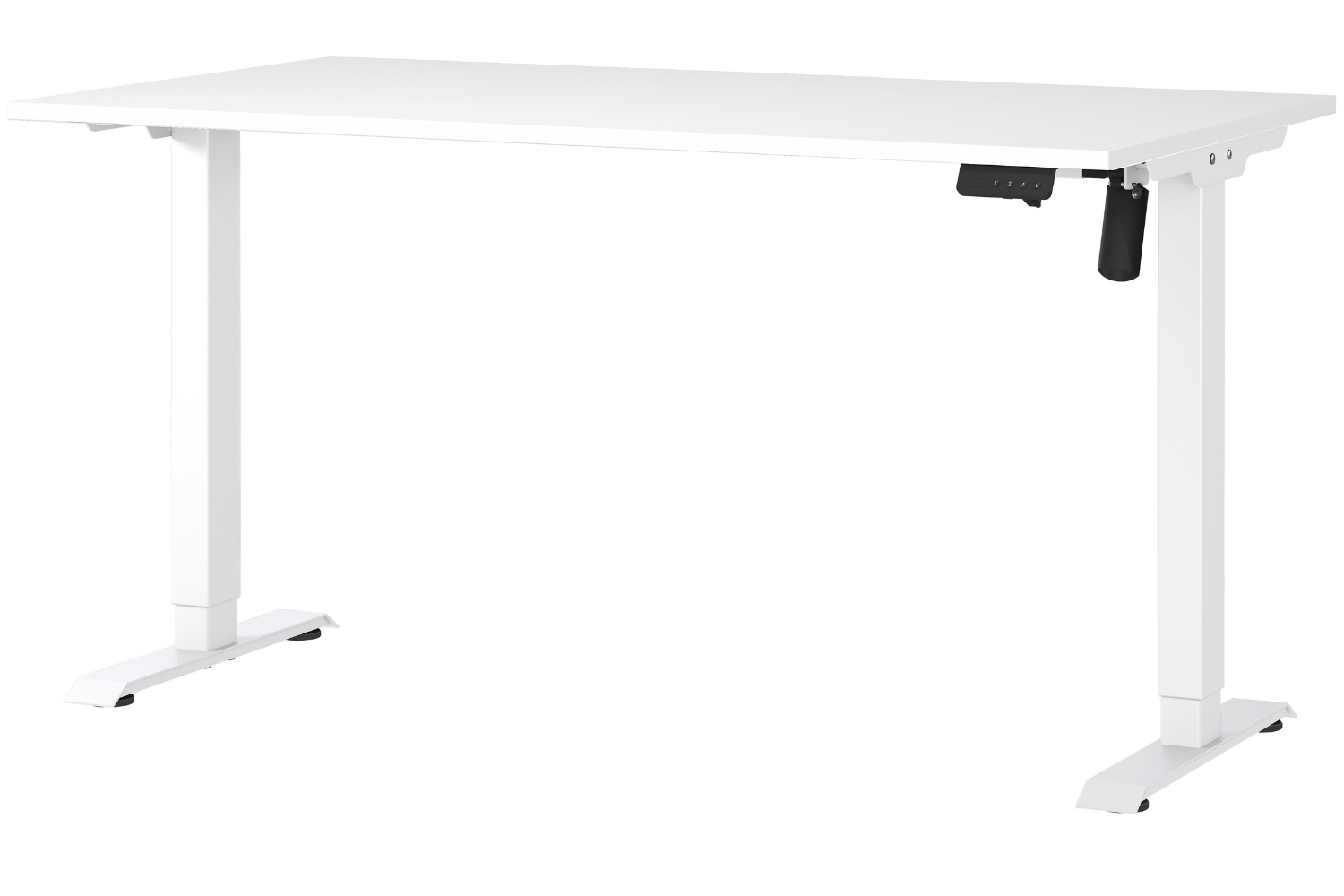 Germania Bílý výškově nastavitelný pracovní stůl Profi 2.0 140 x 80 cm