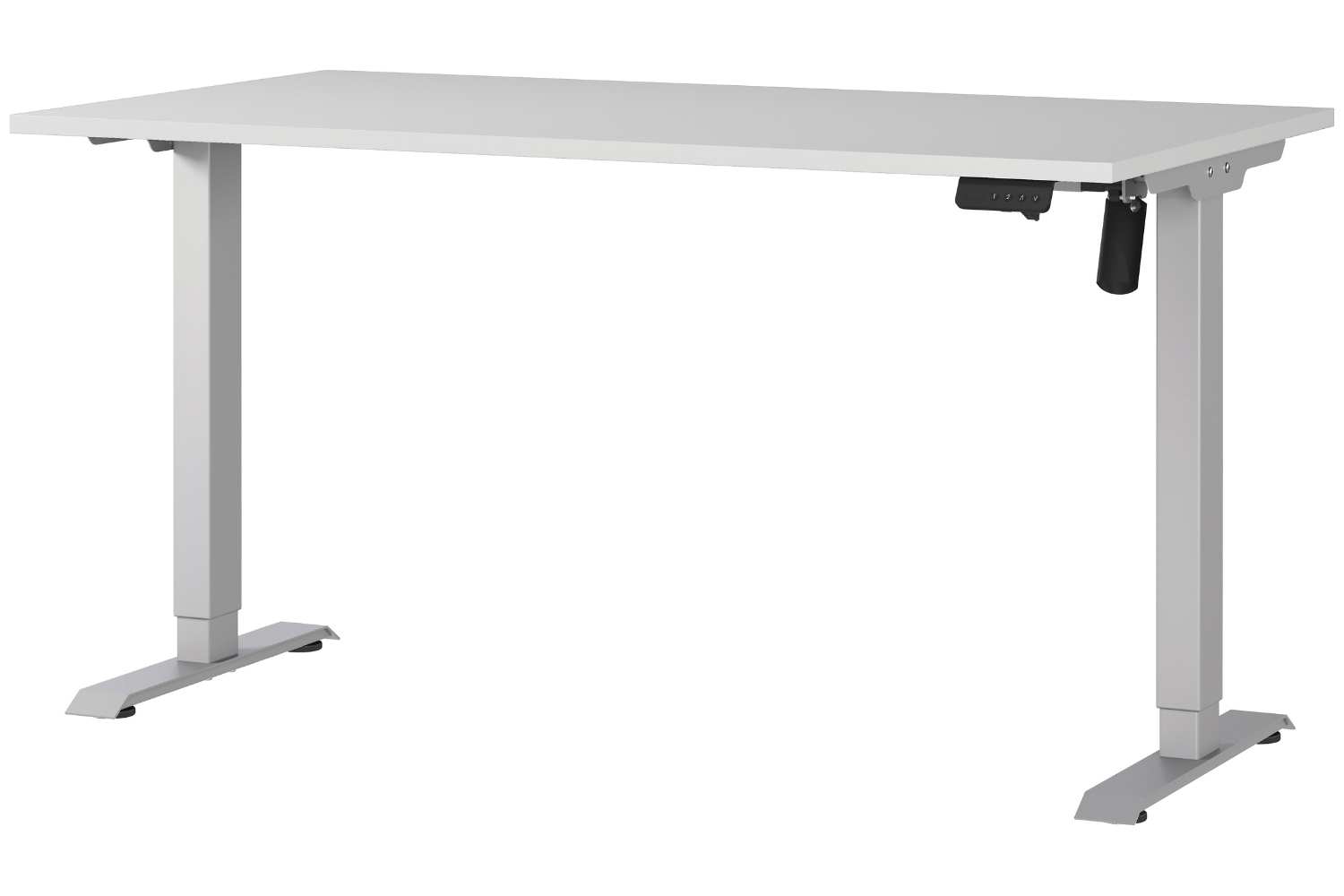 Germania Šedý výškově nastavitelný pracovní stůl Profi 2.0 140 x 80 cm