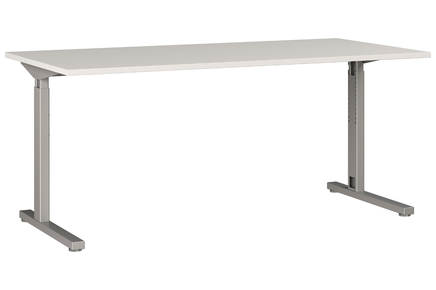 Germania Šedý výškově nastavitelný pracovní stůl Profi 2.0 160 x 80 cm