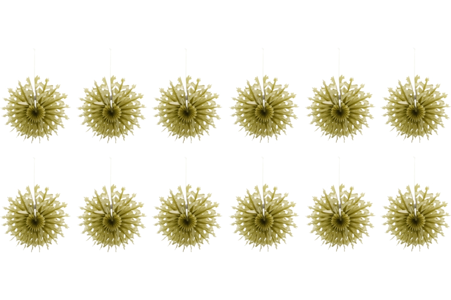 House Doctor Zlaté papírové vánoční ozdoby Fold 15 cm