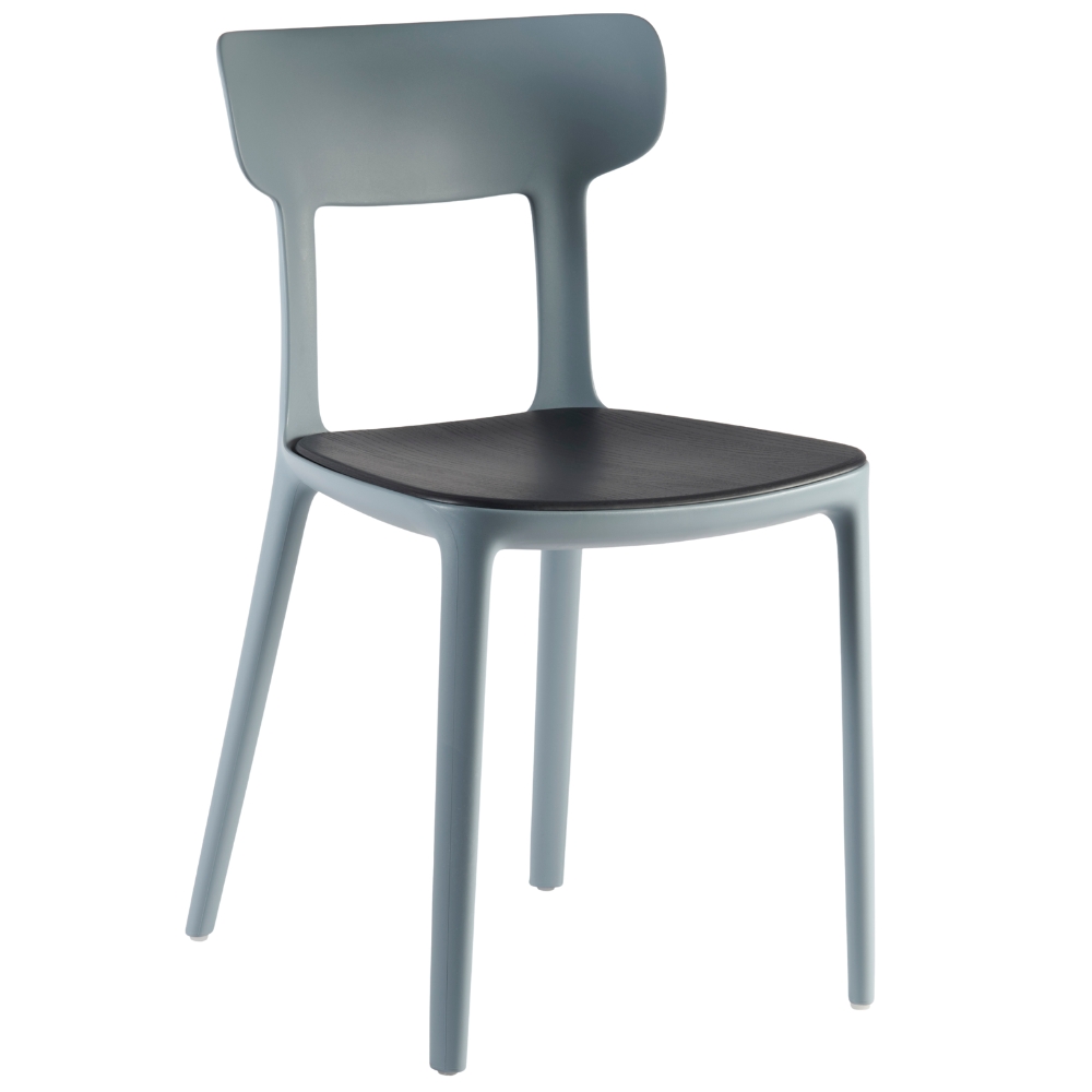 Infiniti Šedá plastová jídelní židle Canova