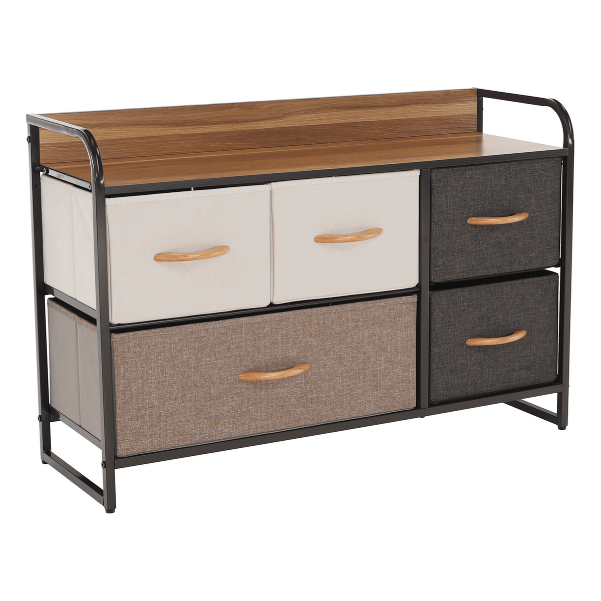 Komoda s látkovými šuplíky HAZEL TYP 4