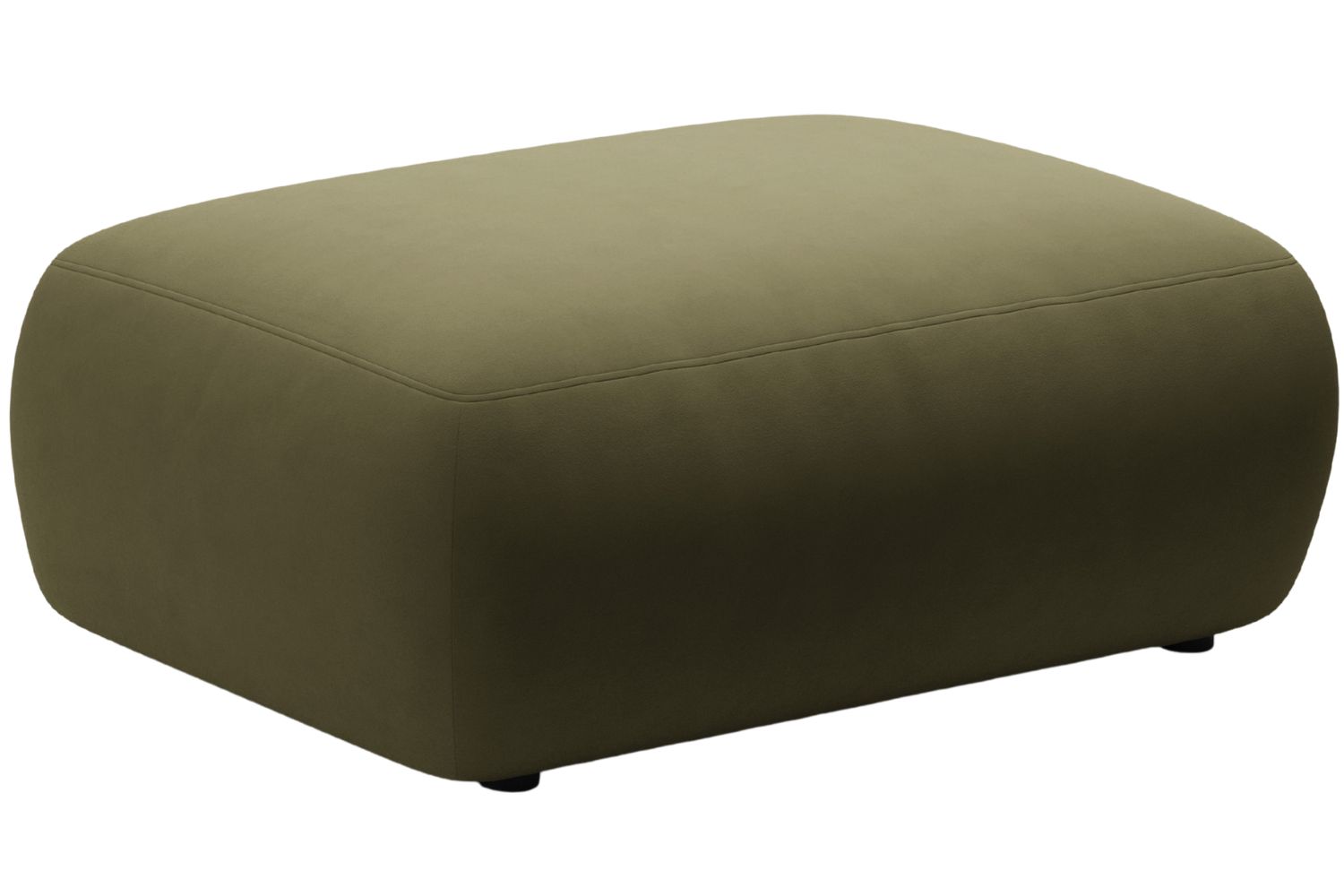 Micadoni Zelená sametová podnožka Kate 99 x 60 cm