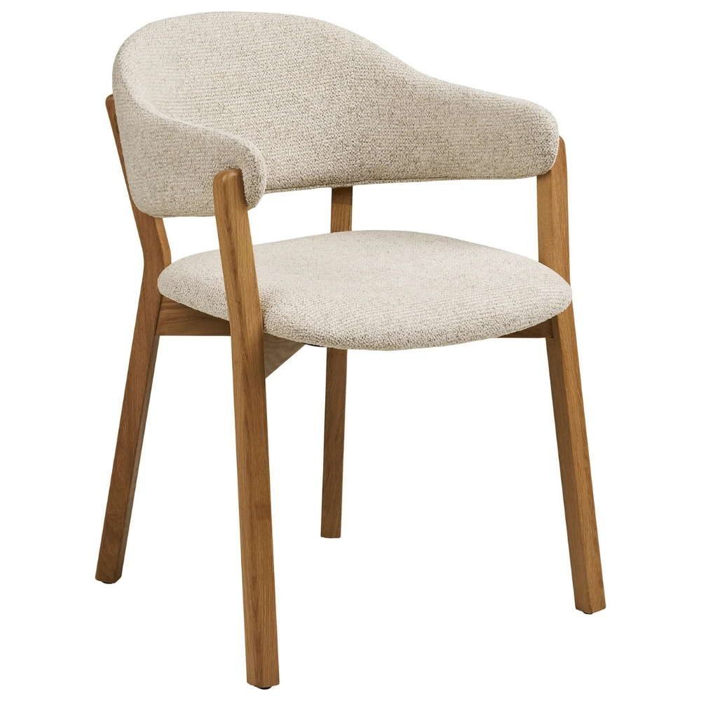 Nordic Living Béžová jídelní židle Dunkri