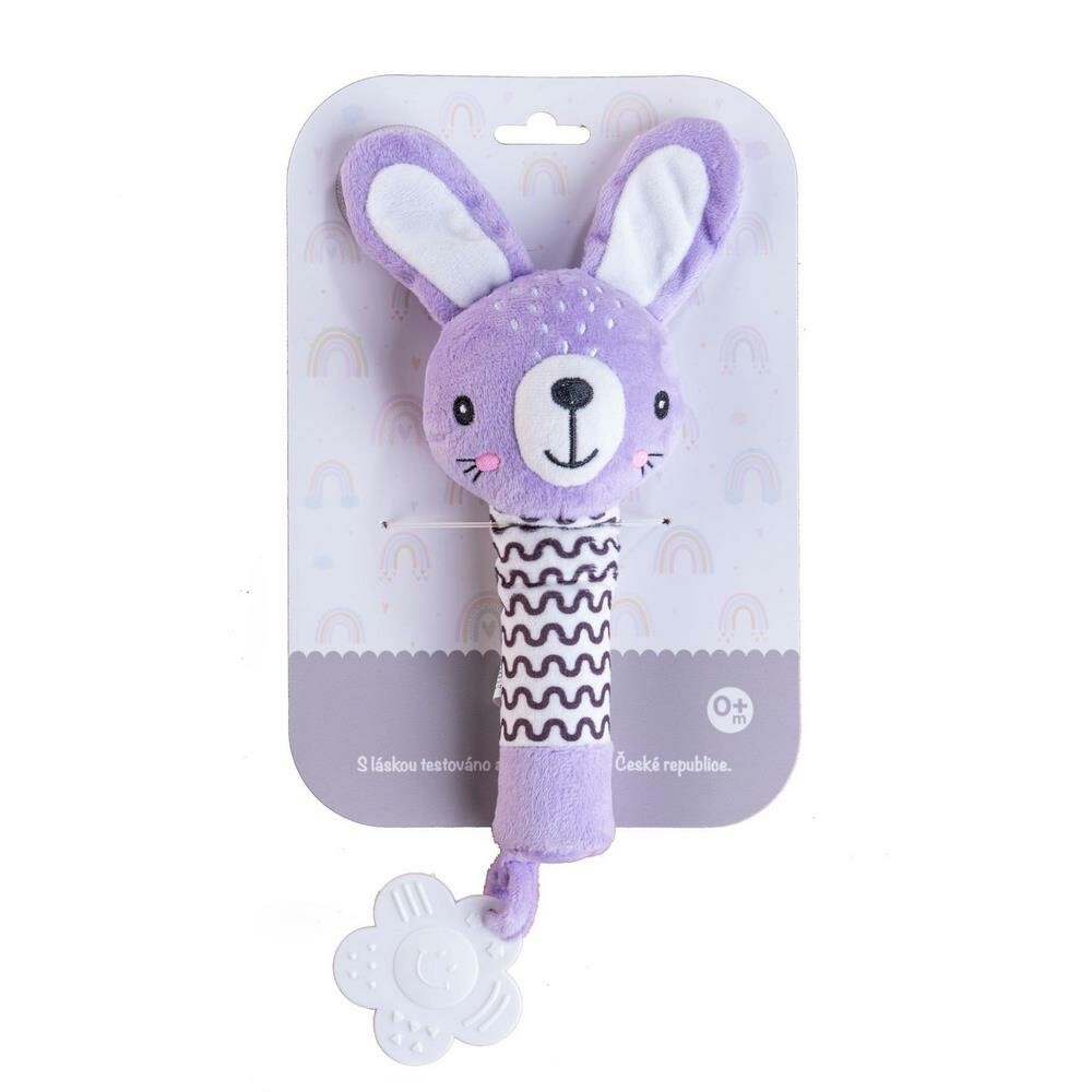 Pískátko / kousátko babyted Zajíček plyš 25 cm