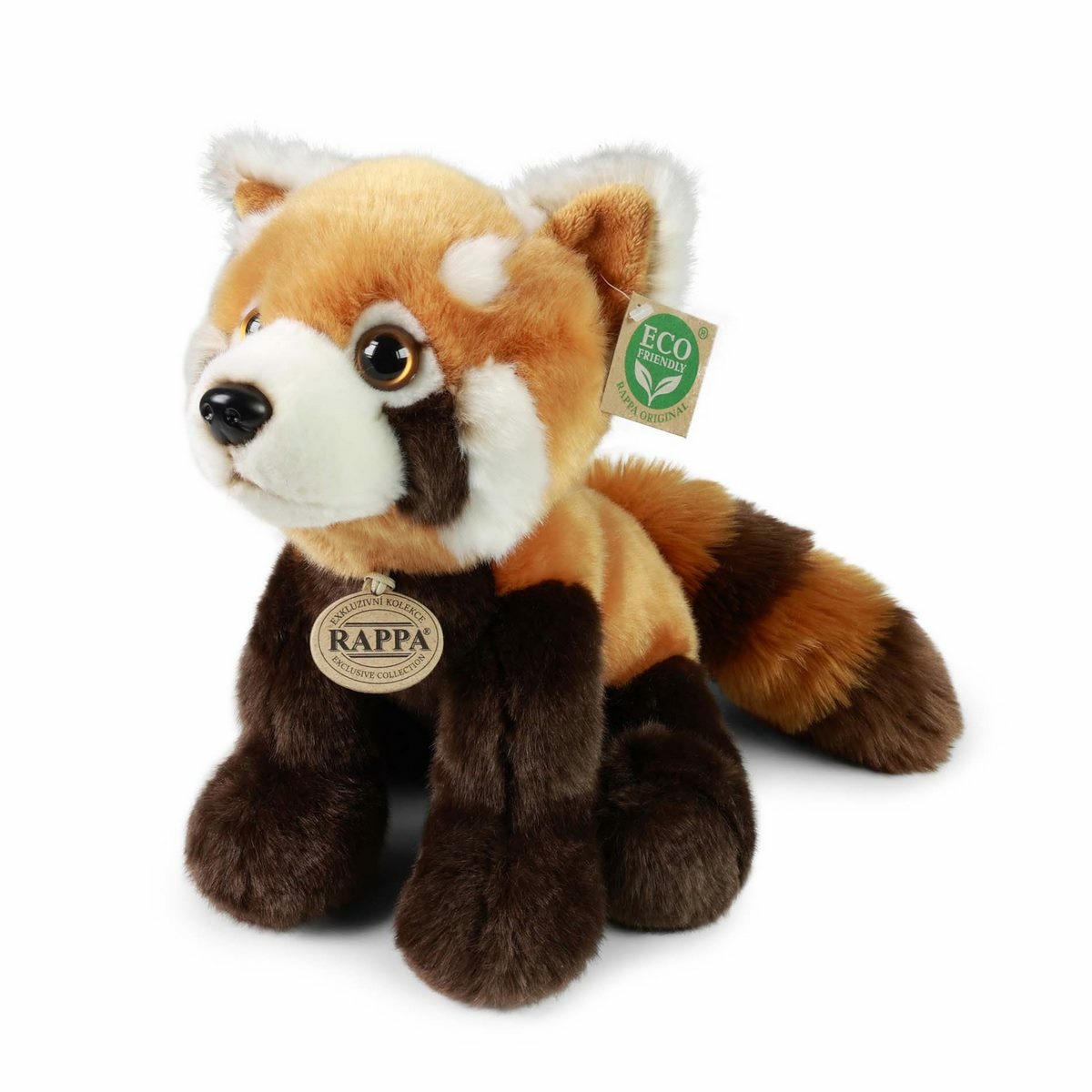 Rappa Plyšová panda červená 28 cm ECO-FRIENDLY Rappa