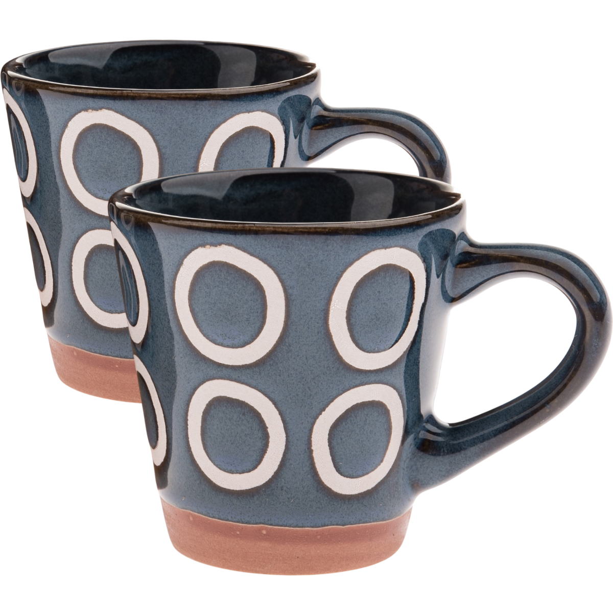 Sada 2 keramických hrnků Kroužky 100 ml