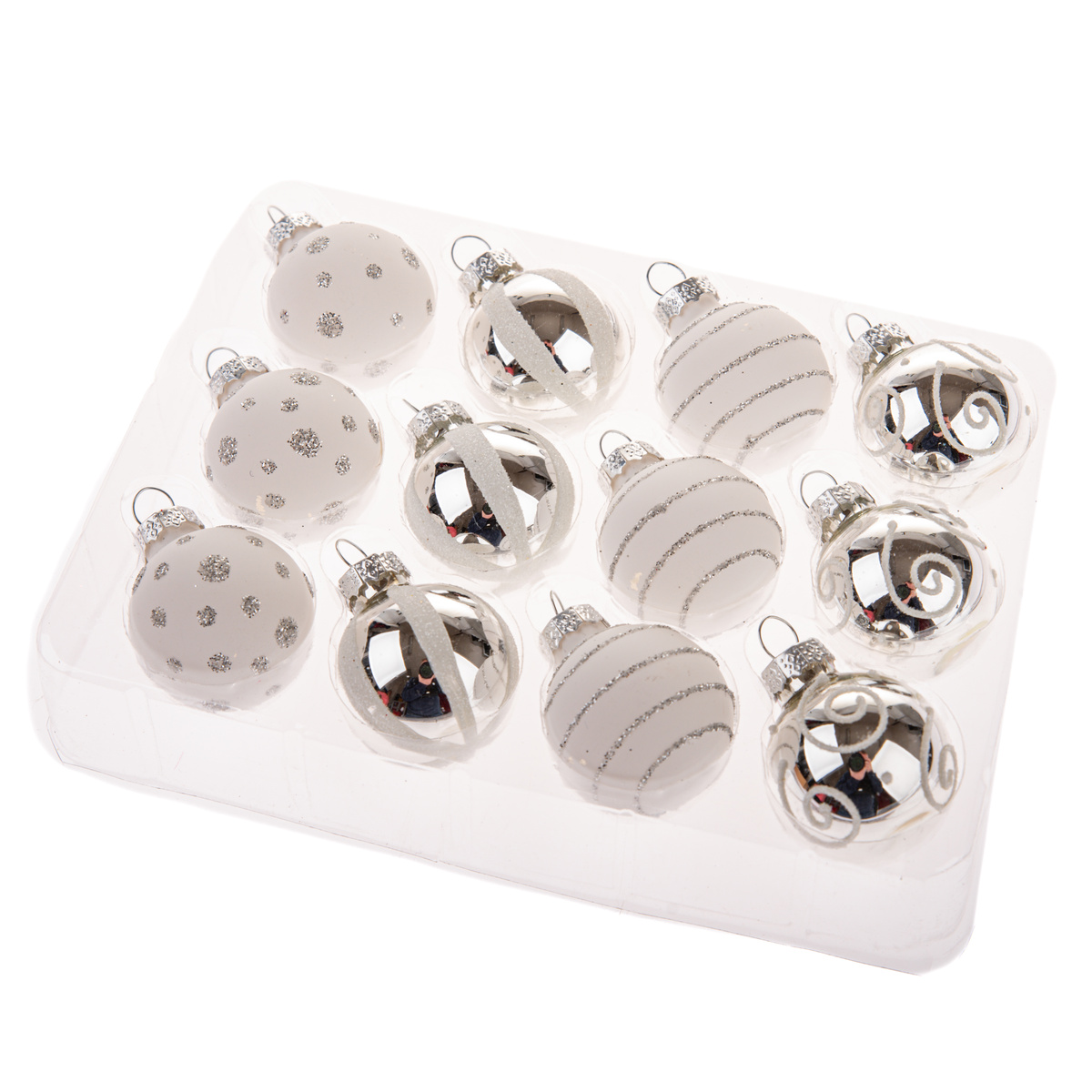 Sada skleněných ozdob Glimmer Collection