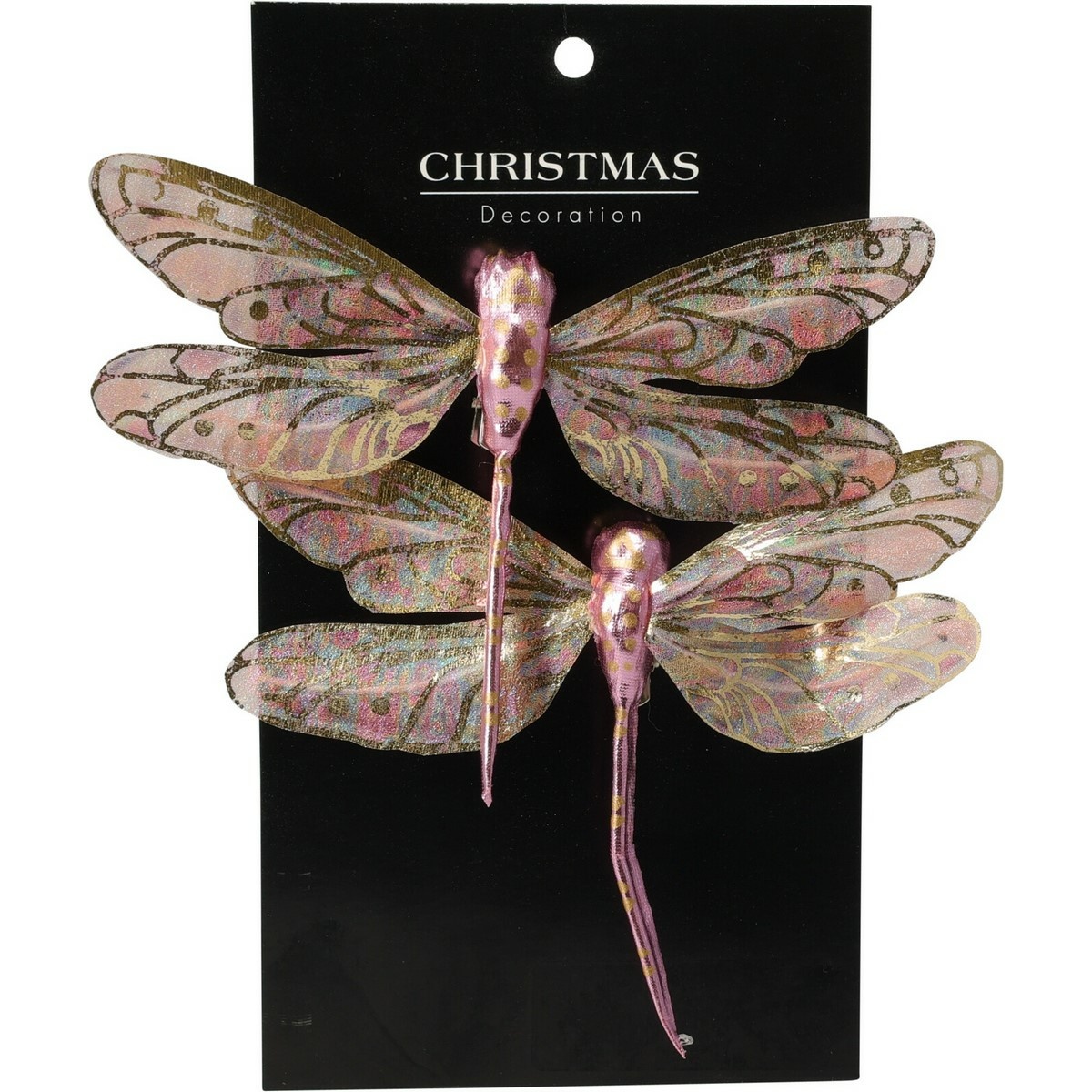 Sada vánočních ozdob Vážka růžová