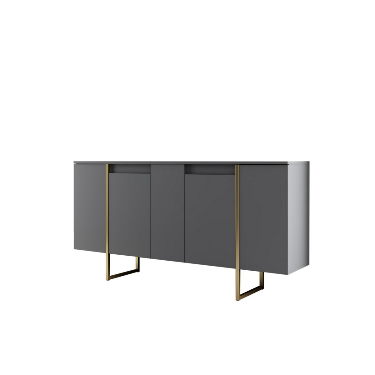 Skříňka Luxe Anthracite and Gold Hanah Home
