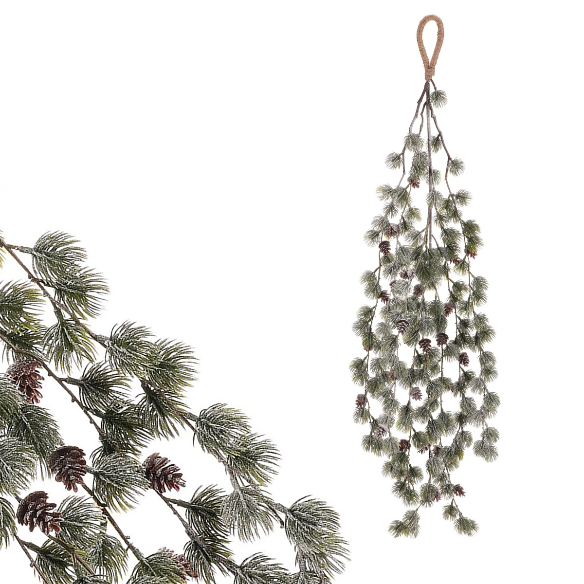 Umělá převislá větev Modřínu se šiškami