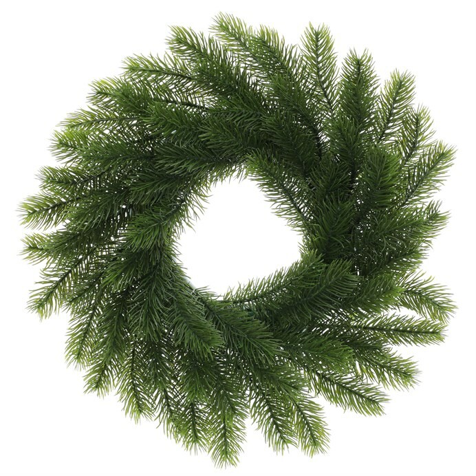 Umělý smrkový věnec