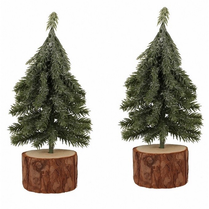 Vánoční dekorace Stromek na špalku