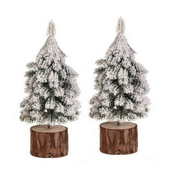 Vánoční dekorace Stromek na špalku