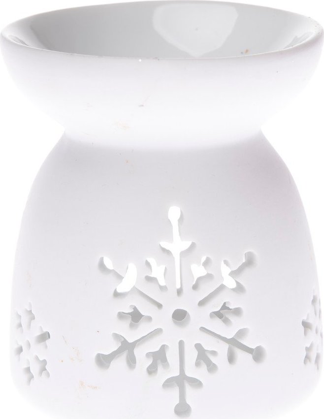 Bílá porcelánová aromalampa Dakls