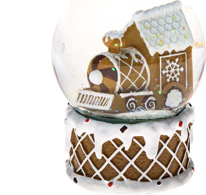 Polyresinové sněžítko (výška 10 cm) Snowy Train – Dakls