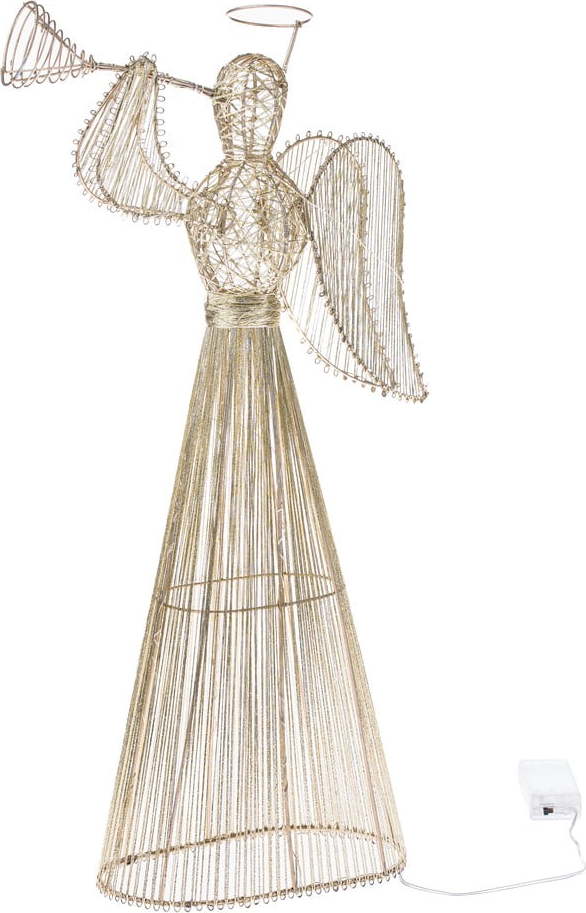 Světelná dekorace na baterky ve zlaté barvě Angel – Dakls