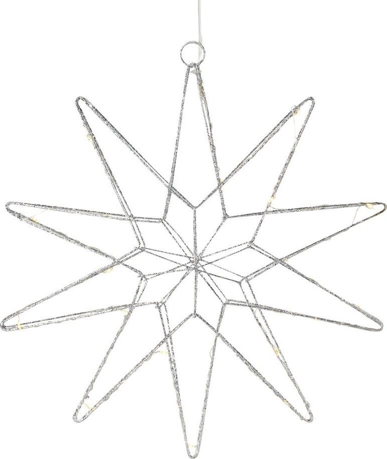 Světelná dekorace s vánočním motivem ve stříbrné barvě ø 31 cm Gleam – Markslöjd