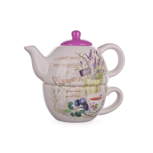 Banquet Konvička 360ml se šálkem 330ml Lavender 60ZF1124-A Banquet