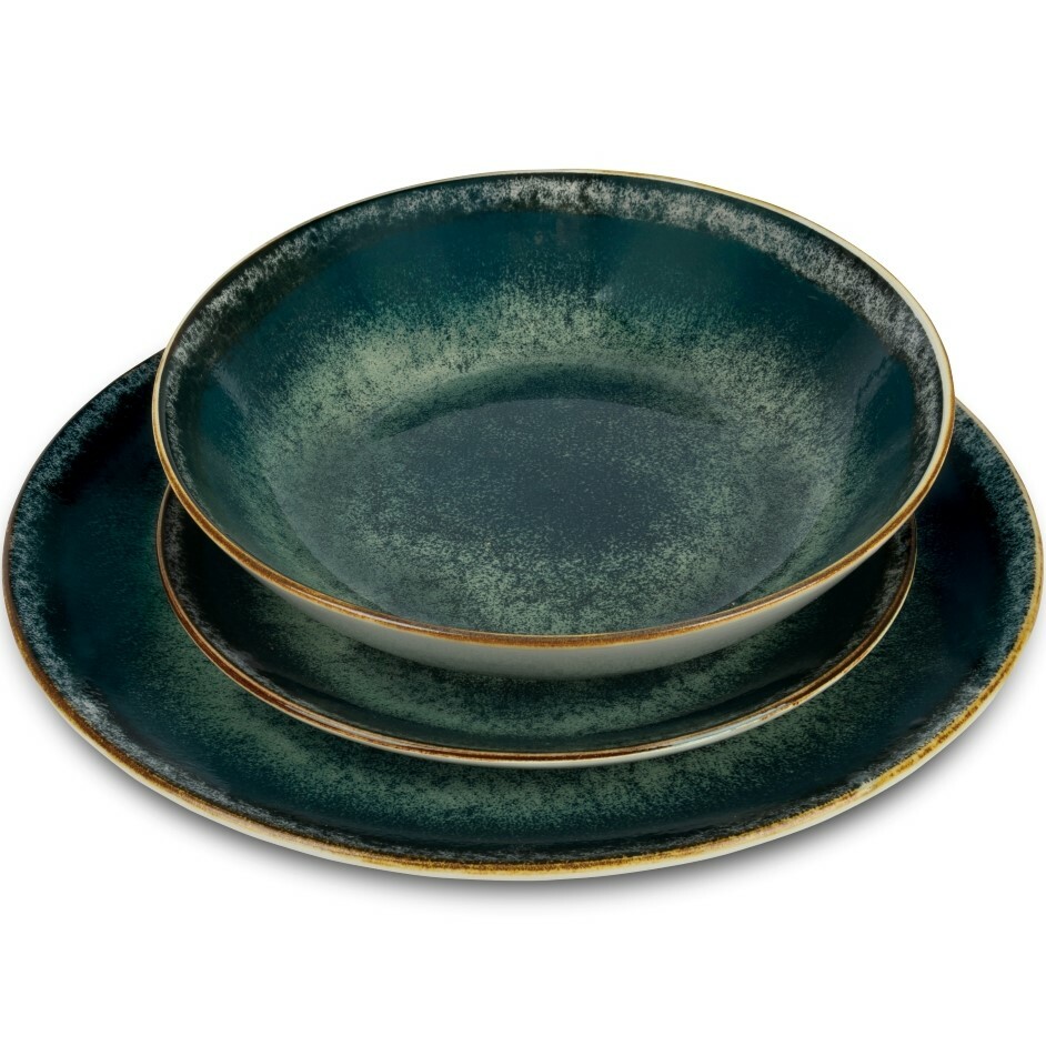 BerlingerHaus 18dílná sada talířů Matte Green