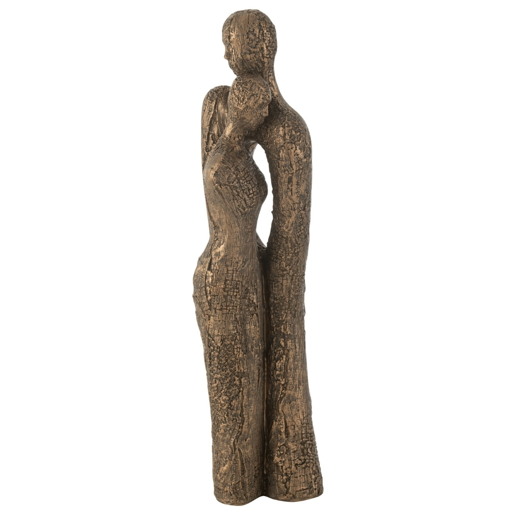 J-line Hnědá soška Affection 48