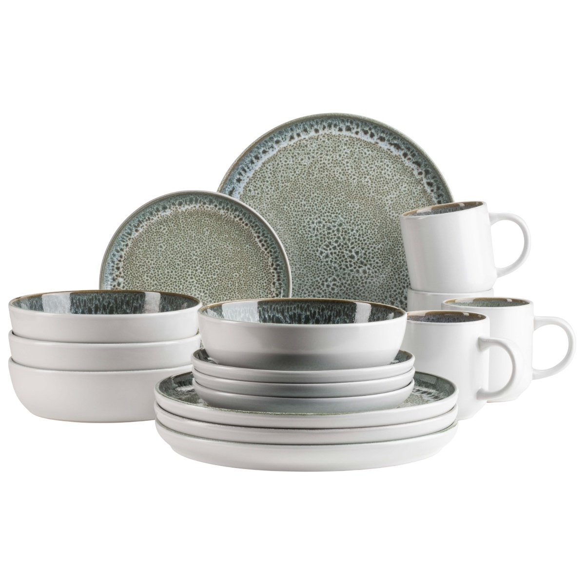 Mäser Jídelní sada nádobí 16 ks MALEA – zelená Mäser