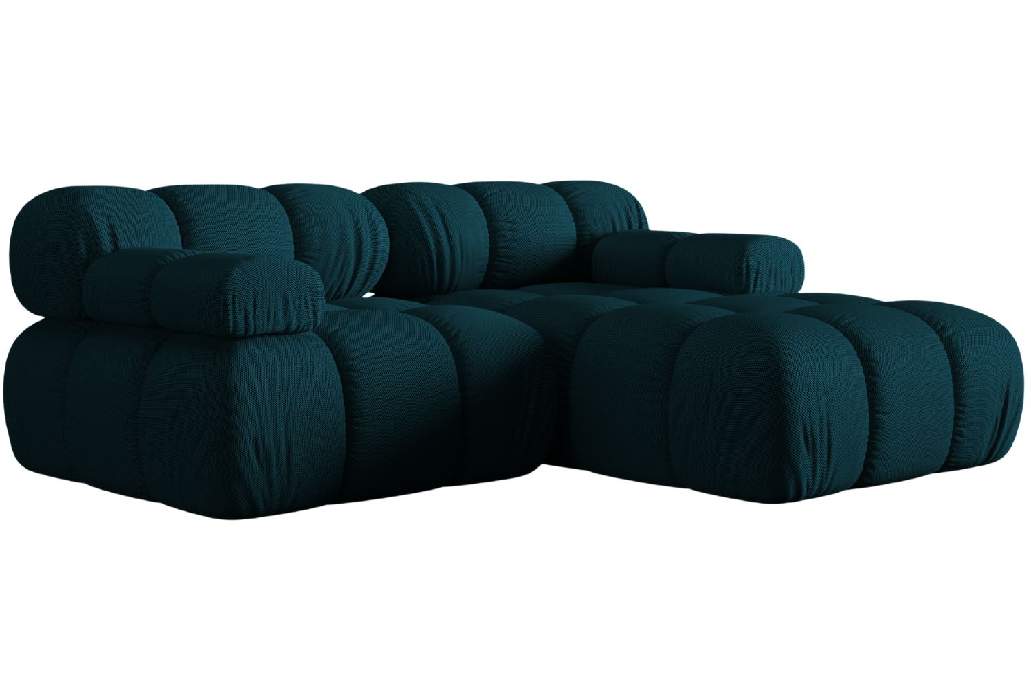 Micadoni Modrá rohová pohovka Bellis 188 cm