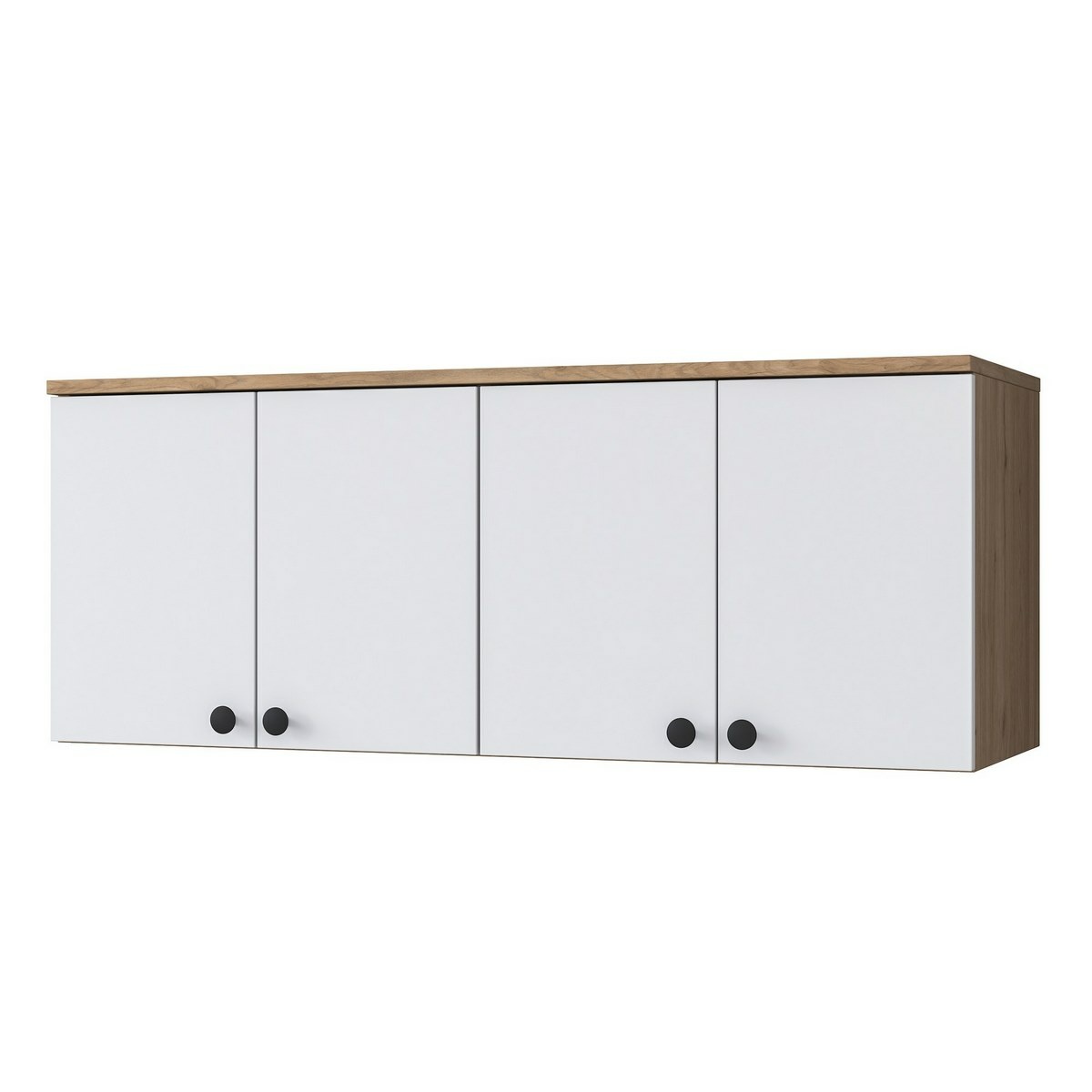 Nástěnná skříňka Bany Walnut and White Hanah Home