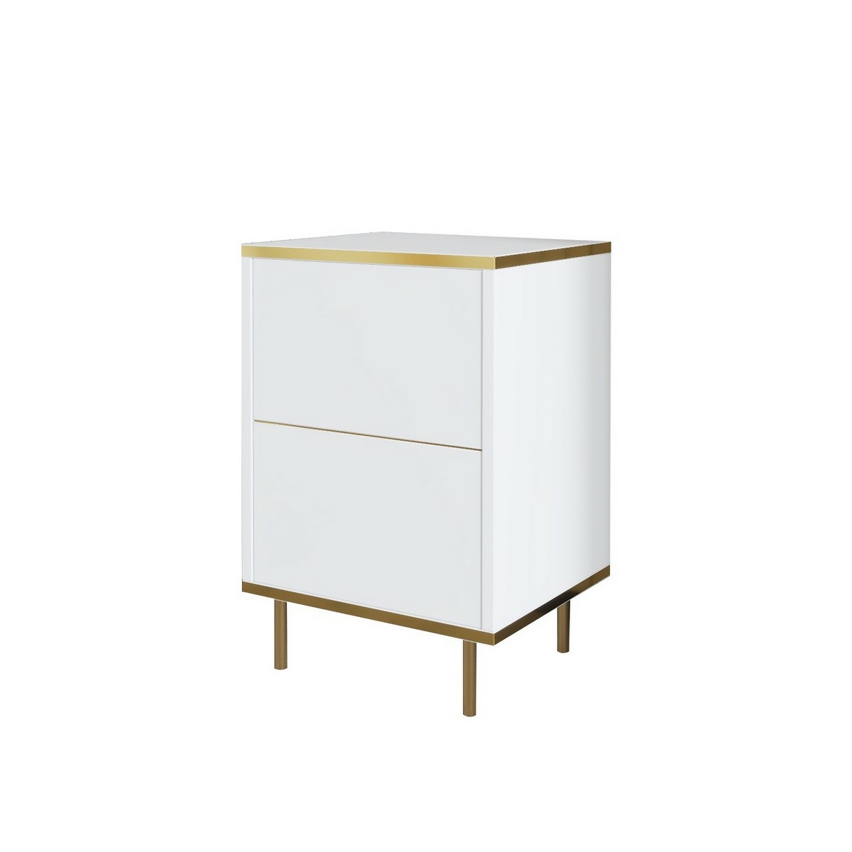 Noční stolek Imaj White and Gold Hanah Home