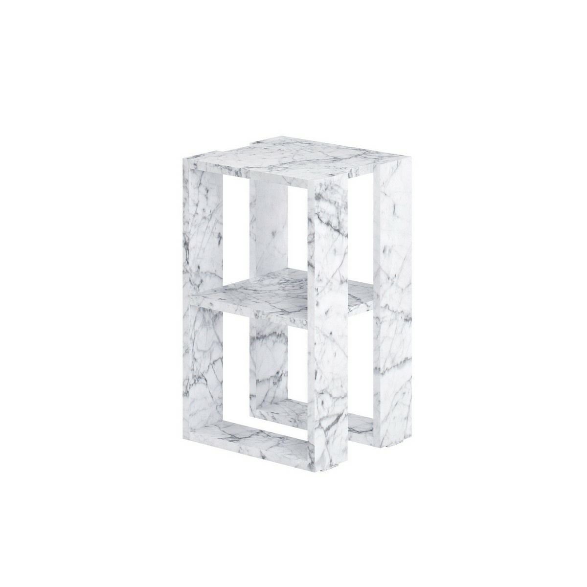 Noční stolek Lonie Carrara Marble Hanah Home