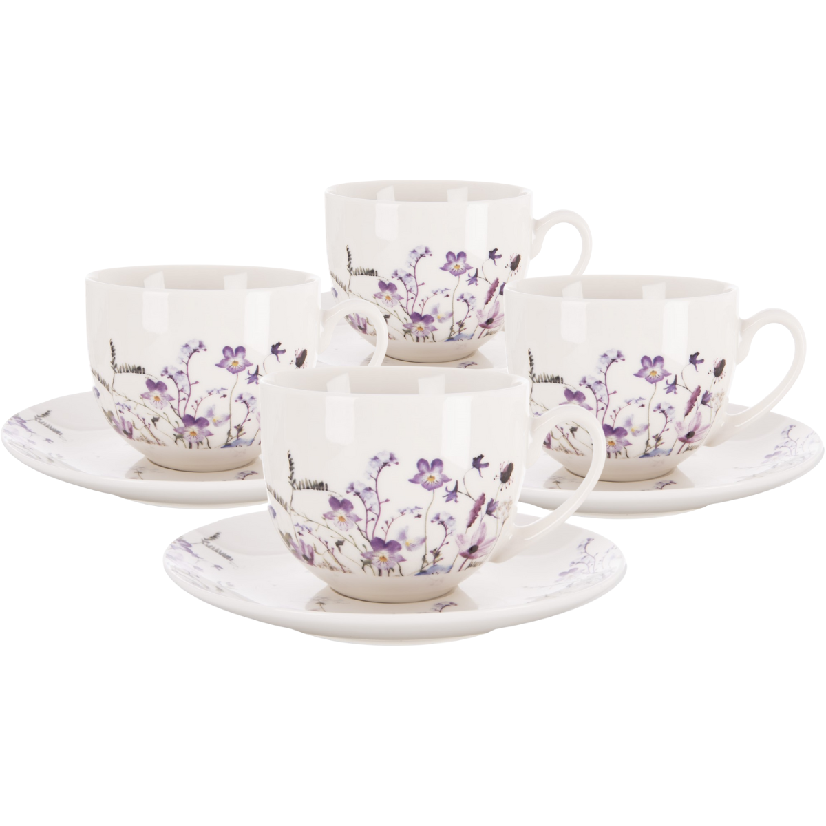 Orion Sada 4 šálků s podšálky LOUKA 280 ml Orion