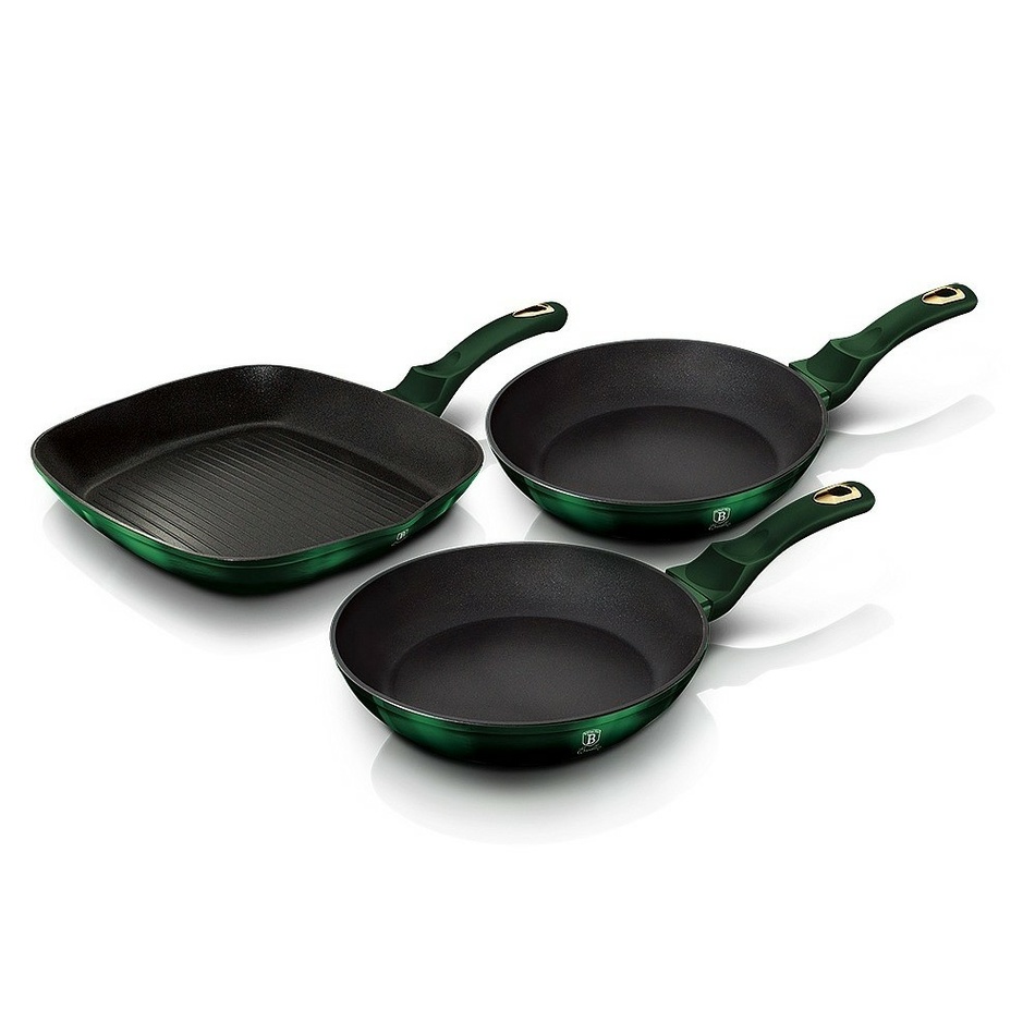 Pánev s titanovým povrchem sada 3 ks Emerald Collection Berlinger Haus