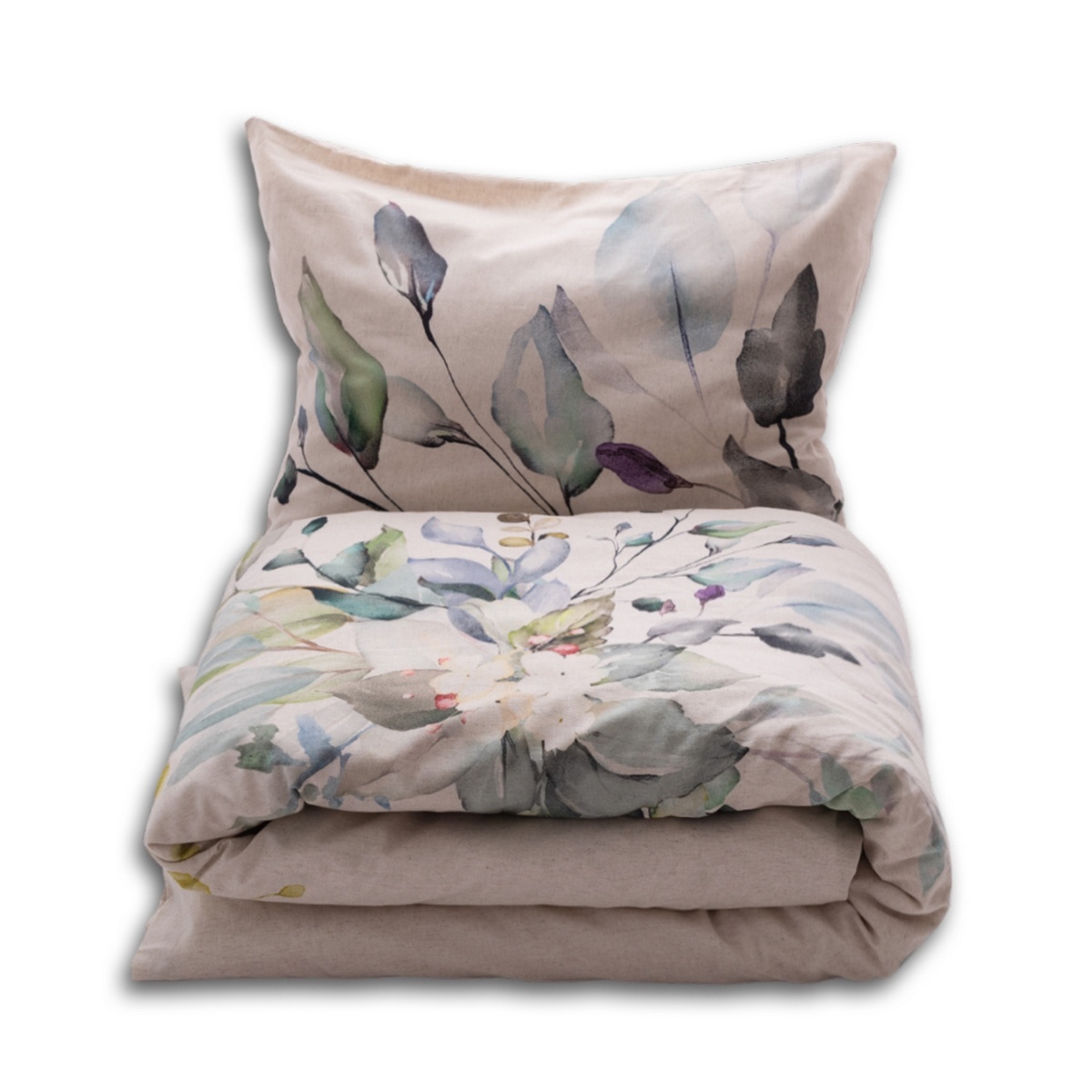 Povlečení ze směsi bavlny a lnu Kytice Matex