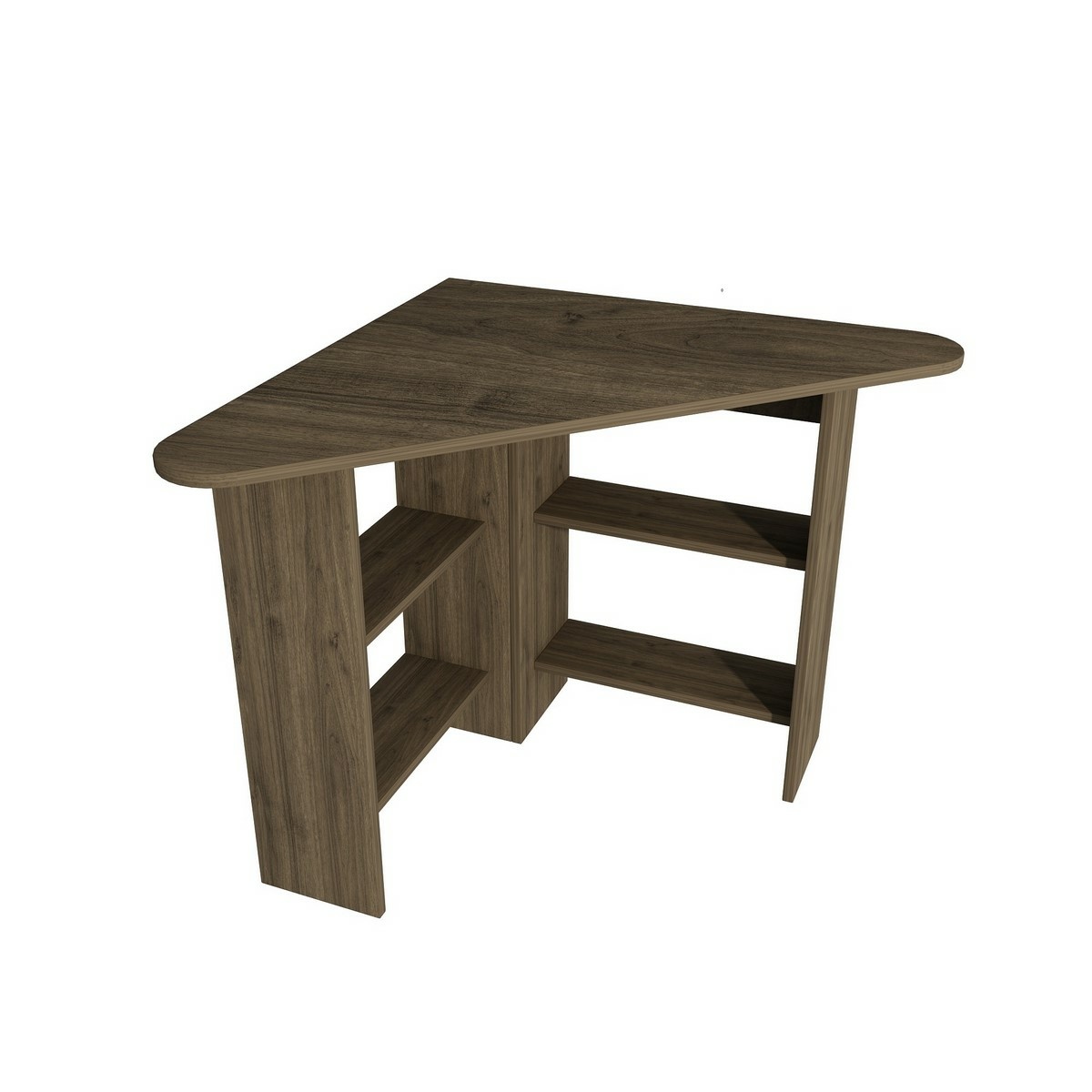 Pracovní stůl Corner Walnut Hanah Home