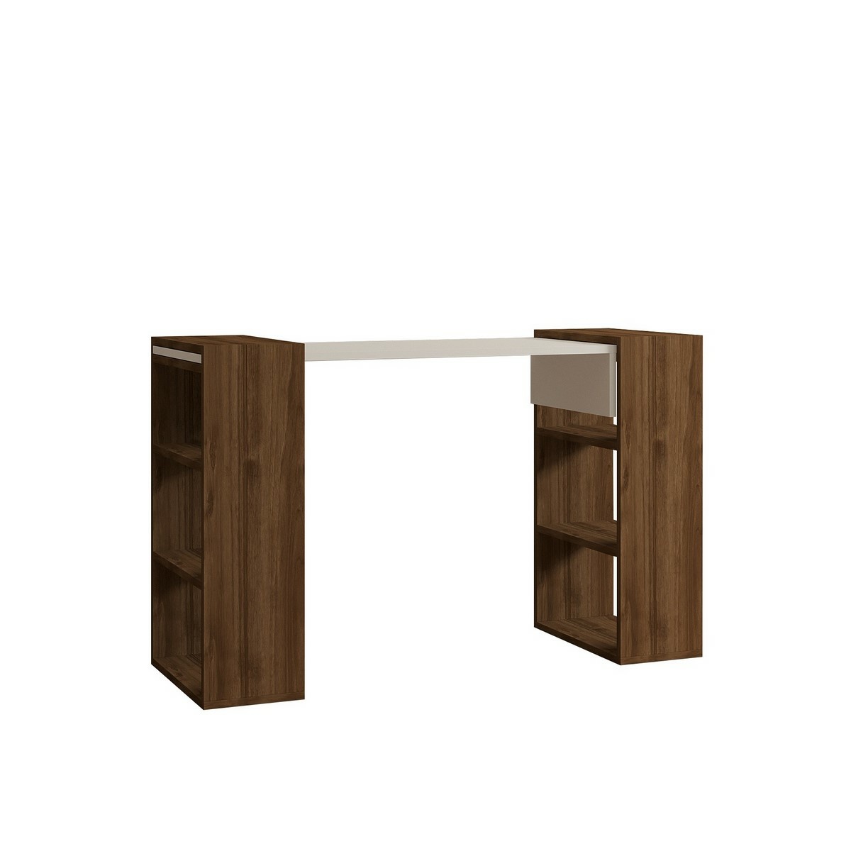 Pracovní stůl Handy Walnut and White Hanah Home