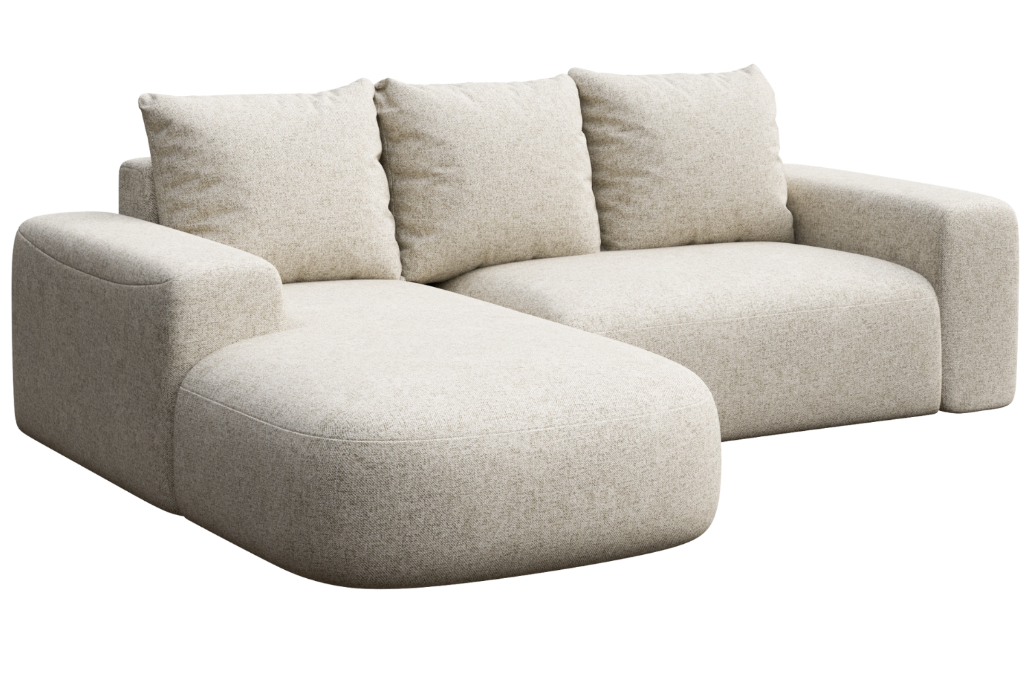 Rodier Světle béžová rohová pohovka Monce 255 cm